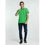 Рубашка поло мужская VIRMA PREMIUM, зеленое яблоко, размер S