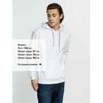 Толстовка с капюшоном KIRENGA, белая (белоснежная), размер XXL