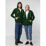 Толстовка на молнии с капюшоном SIVERGA, темно-зеленая, размер 3XL