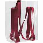 Шопер CLEAR FEST, прозрачный с красными ручками