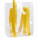 Шопер CLEAR FEST, прозрачный с желтыми ручками
