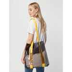 Шопер CLEAR FEST, прозрачный серый с желтыми ручками