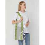 Шопер CLEAR FEST, прозрачный с зелеными ручками