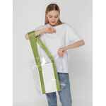 Шопер CLEAR FEST, прозрачный с зелеными ручками