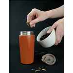 Термостакан с ситечком NO LEAK INFUSER, оранжевый