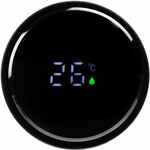 Смарт-бутылка с заменяемой батарейкой LONG THERM SOFT TOUCH, черная