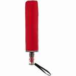 Зонт наоборот складной FUTURUM со светоотражающим кантом, красный