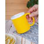 Кружка STOPSPOT с покрытием софт-тач, желтая