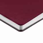 Ежедневник NEBRASKA FLEX, недатированный, бордовый с серебристым