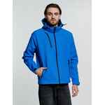 Куртка софтшелл мужская ZAGREB, ярко-синяя, размер S