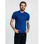 Рубашка поло мужская ADAM, ярко-синяя, размер S