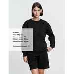 Свитшот унисекс DELTA, черный, размер L