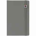 Квадратный шильдик на резинку EPOXI, матовый серебристый