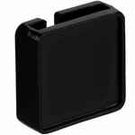 Квадратный шильдик на резинку EPOXI, черный