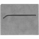 Чехол для карточек NUBUK, светло-серый