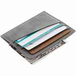 Чехол для карточек NUBUK, светло-серый