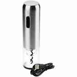 Электрический штопор с ножом для фольги VERITAS, серебристый