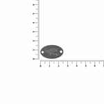 Шильдик металлический ALFA OVAL, серый