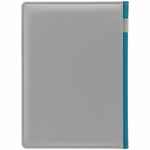 Ежедневник SPAIN SHALL на заказ, недатированный, серый с бирюзовым