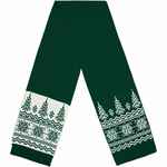 Шарф ELNIK, зеленый с молочно-белым