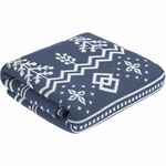 Плед ELNIK, серый с молочно-белым