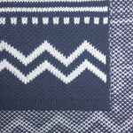 Плед ELNIK, серый с молочно-белым