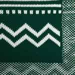 Плед ELNIK, зеленый с молочно-белым