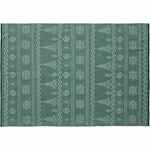 Плед ELNIK, зеленый с молочно-белым