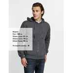 Толстовка на молнии с капюшоном SIVERGA 2.0, темно-серая (графит), размер XS