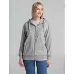 Толстовка на молнии с капюшоном SIVERGA 2.0, серый меланж, размер XS
