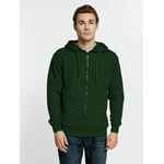 Толстовка на молнии с капюшоном SIVERGA 2.0, темно-зеленая, размер XS
