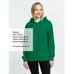 Толстовка на молнии с капюшоном SIVERGA 2.0, зеленая, размер 4XL