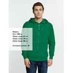 Толстовка на молнии с капюшоном SIVERGA 2.0, зеленая, размер 4XL