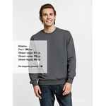 Свитшот TOIMA 2.0, темно-серый (графит), размер XS