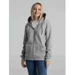 Толстовка на молнии с капюшоном SIVERGA HEAVY 2.0, серый меланж, размер XS