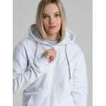 Толстовка на молнии с капюшоном SIVERGA HEAVY 2.0, белая, размер XS