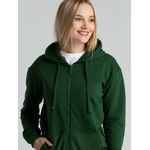 Толстовка на молнии с капюшоном SIVERGA HEAVY 2.0, темно-зеленая, размер XS