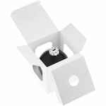 Елочный шар FINERY MATT, 8 см, матовый черный