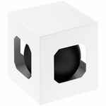 Елочный шар FINERY MATT, 8 см, матовый черный