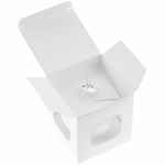 Елочный шар FINERY MATT, 8 см, матовый белый