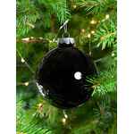 Елочный шар FINERY GLOSS, 10 см, глянцевый черный