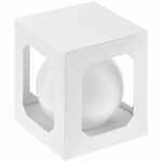 Елочный шар FINERY GLOSS, 10 см, глянцевый белый