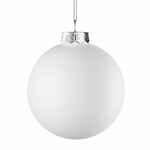 Елочный шар FINERY MATT, 10 см, матовый белый