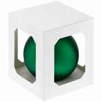 Елочный шар FINERY MATT, 10 см, матовый зеленый