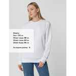 Свитшот унисекс SUBLIMATISM, белый, размер S