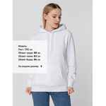 Худи унисекс SUBLIMATISM, белое, размер S