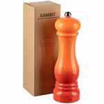 Механическая мельница для специй GAMBIT, оранжево-красная