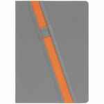 Ежедневник RUBIKON на заказ, недатированный серо-оранжевый