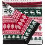 Шарф MIRAKLER, красный с зеленым