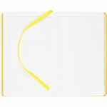 Ежедневник DUPLEX, недатированный, белый с желтым